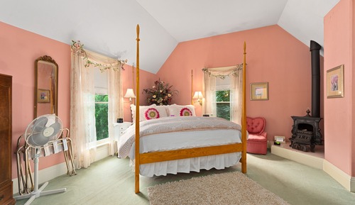Habitación individual superior, 1 cama de matrimonio grande, chimenea, vistas al jardín