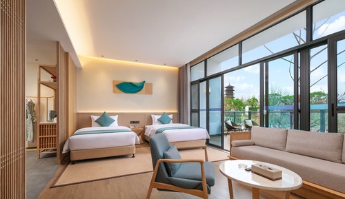 Habitación de lujo con 2 camas individuales