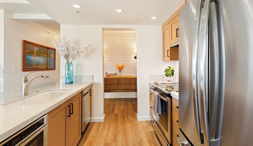 Suite, varias camas, vistas al mar (2 Baths)