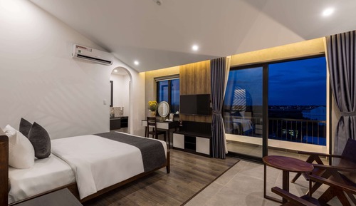 Habitación romántica doble, 1 cama de matrimonio grande, vistas al jardín (201)