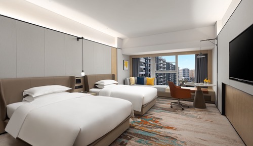 Habitación Grand, 2 camas dobles, vistas a la ciudad