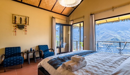 Habitación triple panorámica, vistas a la montaña
