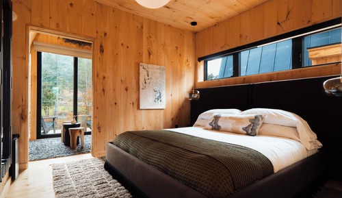 Cabaña, 1 cama de matrimonio grande