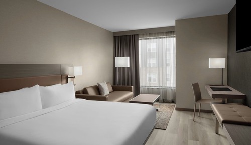 Habitación, 1 cama de matrimonio grande con sofá cama