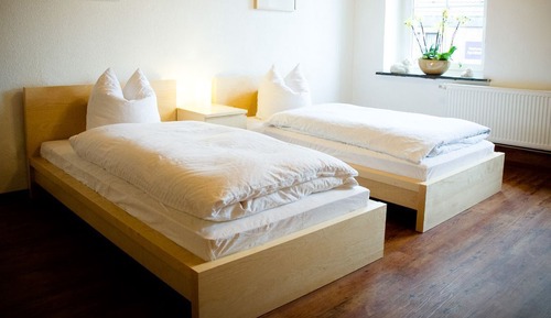 Habitación básica con 1 cama doble o 2 individuales