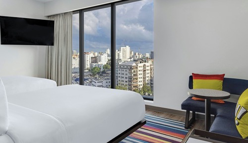 Urban, Habitación, 2 camas de matrimonio, vistas a la ciudad