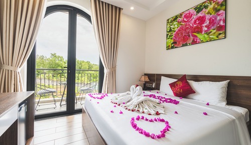 Habitación Deluxe, 1 cama de matrimonio grande, balcón