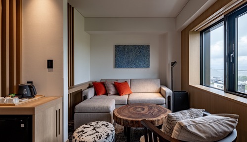 Habitación Deluxe, 1 cama de matrimonio grande con sofá cama
