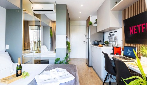 Studio Moderno | Vila Mariana | AC | Next to Subway