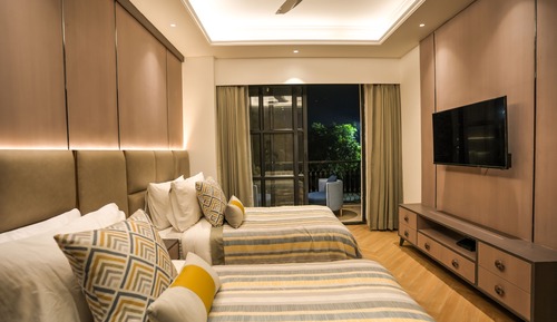 Habitación Business con 2 camas individuales, fumadores, vistas a la ciudad