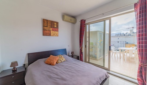 Apartamento básico, 1 cama doble con sofá cama, vistas al mar