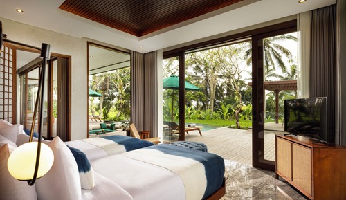 Villa presidencial, vistas a la piscina