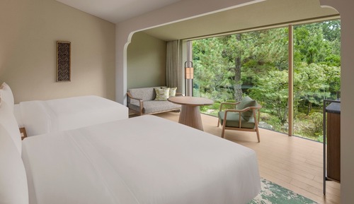 Suite junior, 2 camas individuales, vistas al jardín