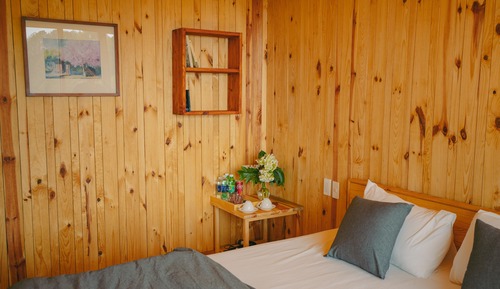 Bungalow estándar, 1 cama de matrimonio, no fumadores, vistas al lago