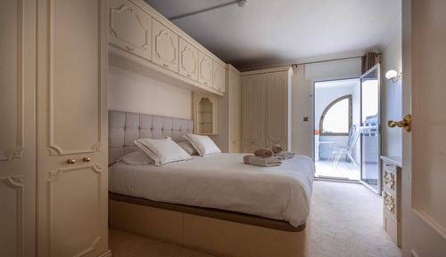 Apartamento básico, 1 cama doble con sofá cama, vistas al mar