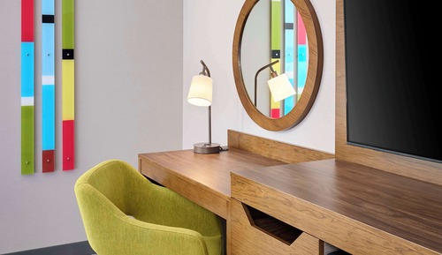 Habitación, 2 camas de matrimonio, frigorífico y microondas