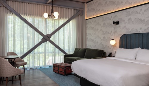 Habitación, 1 cama de matrimonio grande con sofá cama