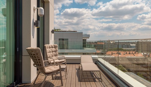 Habitación superior, 1 cama doble, balcón, vistas al río