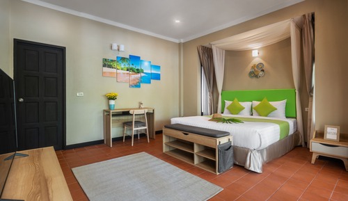 Cabaña Confort, servicio de Concierge, en la zona del patio