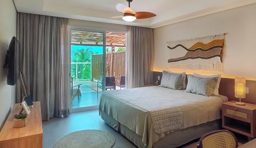 Habitación estándar, patio, vistas al mar