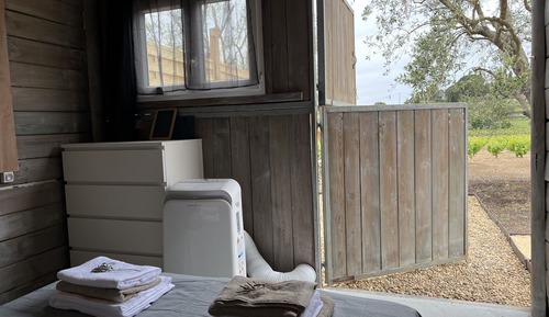 Habitación romántica doble, baño compartido (cabane)
