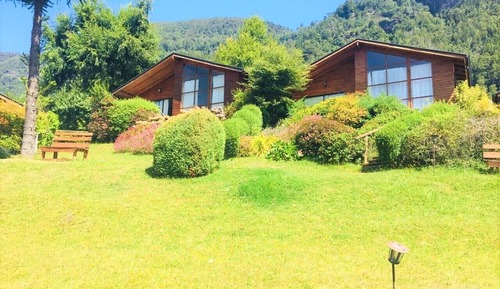Cabaña tradicional, 2 habitaciones, terraza, vistas al lago