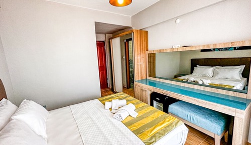 Habitación Deluxe doble, 1 cama de matrimonio, vistas al mar