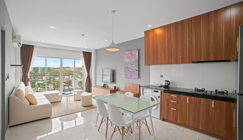 Apartamento Deluxe, 1 habitación, balcón, vistas a la ciudad