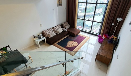 Dúplex Grand, varias camas, frigorífico y microondas, vistas al lago