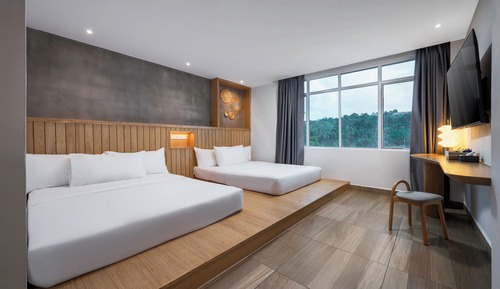 Habitación familiar, 2 camas de matrimonio