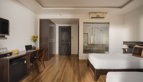 Habitación Deluxe con 2 camas individuales, balcón