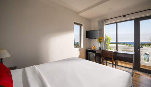 Habitación Deluxe doble, 1 cama de matrimonio, vistas al mar
