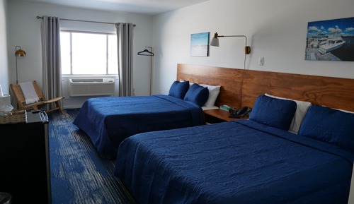 Habitación, 2 camas de matrimonio, vistas al puerto deportivo