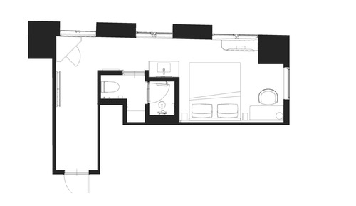 Habitación doble, no fumadores (Corner)