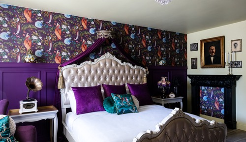 Habitación de diseño, 1 cama de matrimonio grande