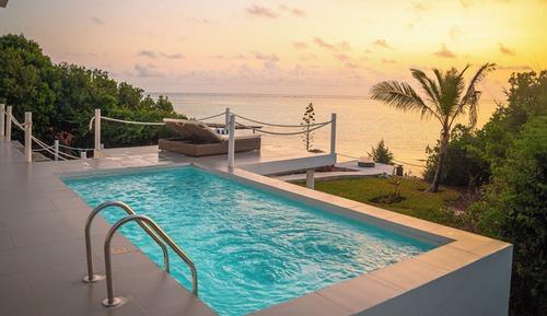 Villa de lujo, 1 habitación, piscina privada, frente al mar