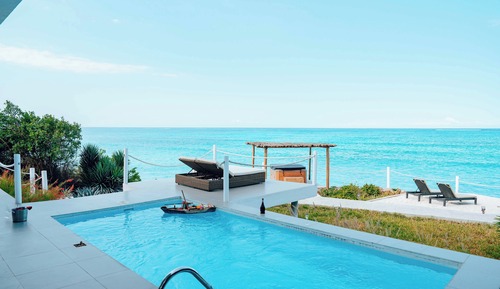 Villa de lujo, 1 habitación, piscina privada, frente al mar