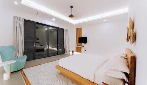 Villa de lujo, 1 habitación, piscina privada, frente al mar