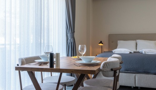 Estudio Deluxe, 1 cama de matrimonio, cocina básica