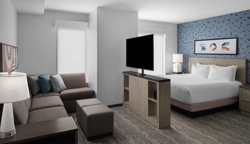 Estudio, 1 cama de matrimonio grande con sofá cama, cocina