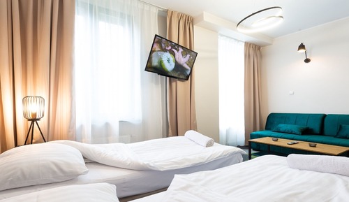 Apartment Twin Bed with Sofa bed, Private Bathroom