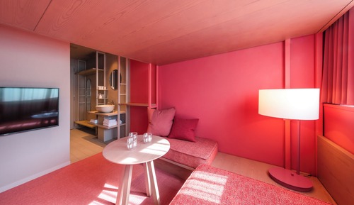 Habitación, no fumadores, habitaciones comunicadas (Pink, A)
