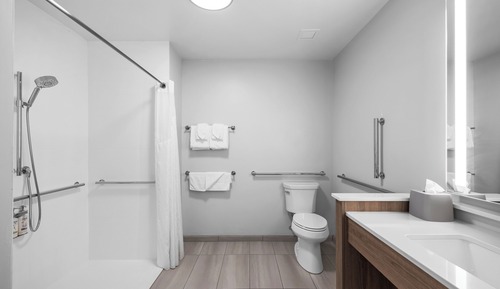 Habitación estándar, 1 cama de matrimonio grande, ducha adaptada (Mobility, Roll In Shower)