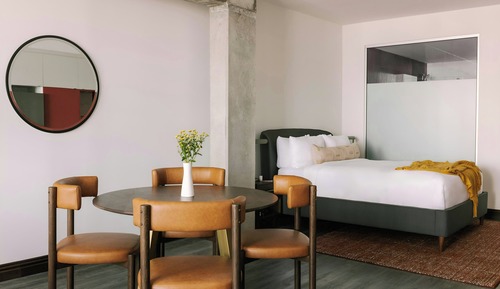 Estudio, 1 cama de matrimonio