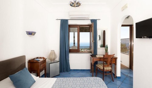 Habitación panorámica doble, 1 habitación, terraza, vistas al mar
