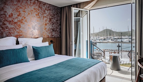 Habitación Premium doble, balcón, vistas al puerto deportivo