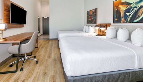 Habitación, 2 camas de matrimonio, accesible para personas con discapacidad, no fumadores