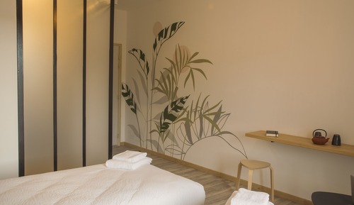 Habitación con 1 cama doble o 2 individuales, baño privado