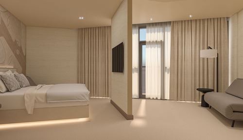 Suite estudio junior, vistas al mar