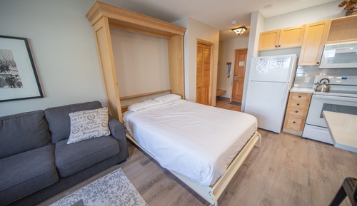 Estudio Deluxe, 1 cama de matrimonio con sofá cama, vistas al complejo turístico (Silver Mill 8211)